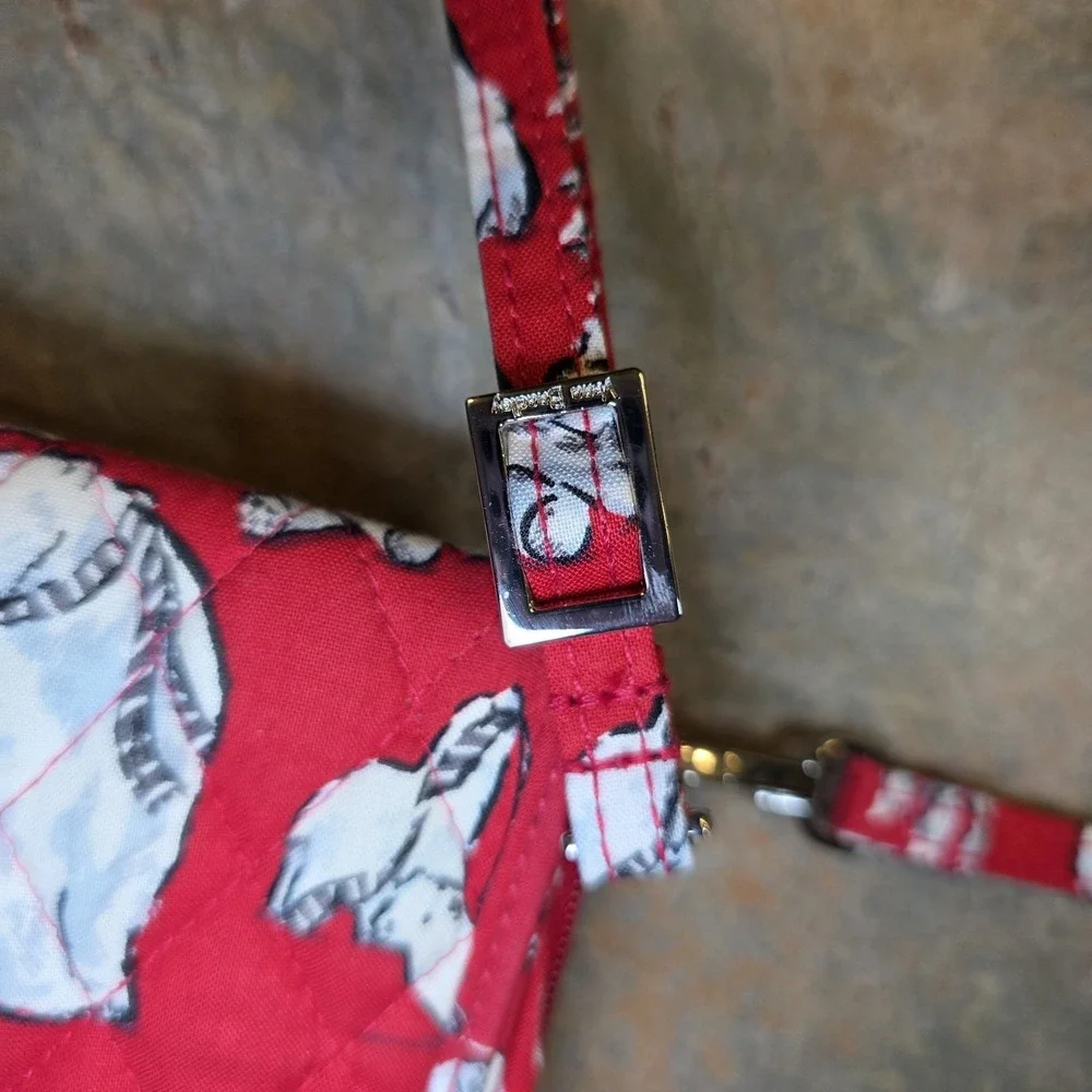 Vera Bradley 3 in 1 Crossbody Wallet Beary Merry Red Polar Bear Winter Christmas